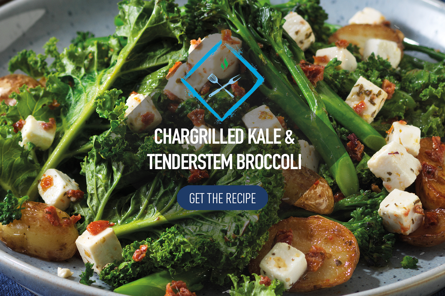 Chargrilled Kale and Broccoli Potato Salad